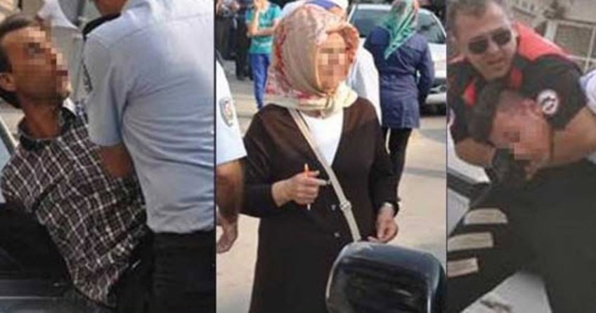 Kaza yaptılar, kadın sürücüye saldırdılar