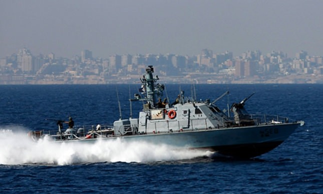 Israeli patrol boat off the Gaza shore. (Reuters Photo)