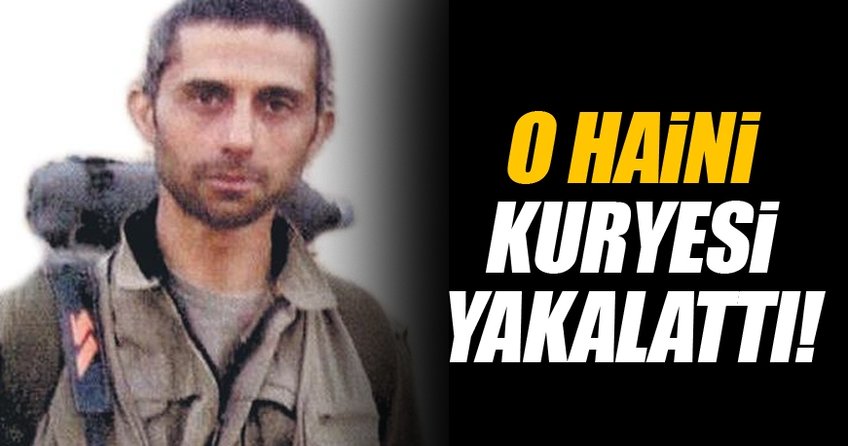 O haini kuryesi kıskıvrak yakalattı