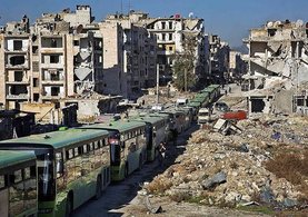 Son dakika: Halep'ten kurtarılan yaralılar ve siviller İdlib’e ulaştı