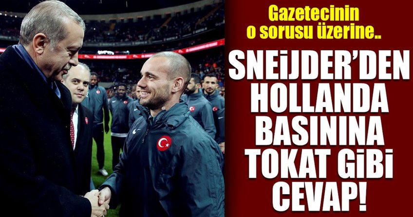 Sneijder’in Türkiye sözleri Hollanda basınına damga vurdu