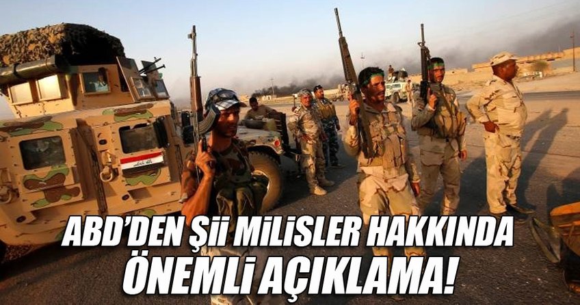 ABD Şii milislerin Musul savaşına katılmasını desteklemeyecek