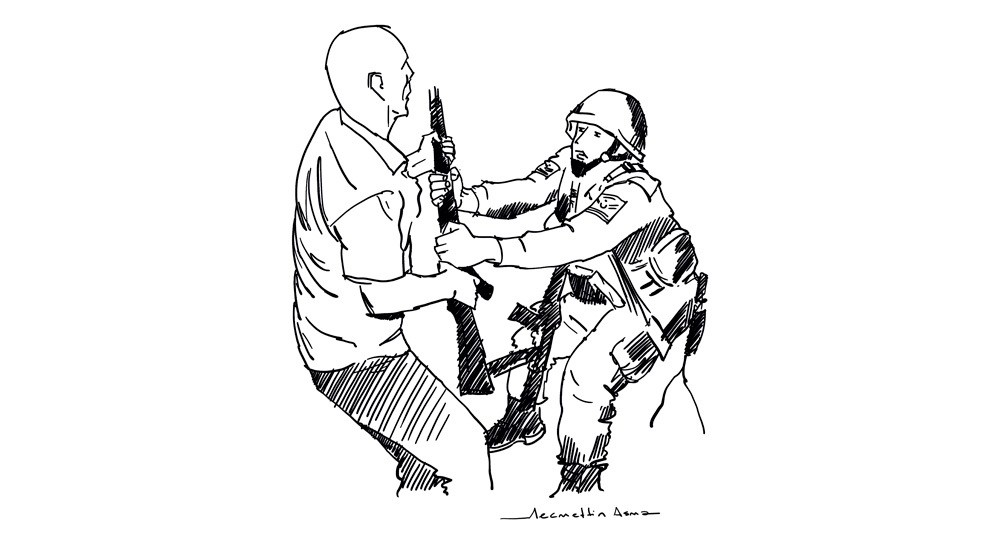 Drawing by Necmettin Asma - twitter.com/necmettinasma