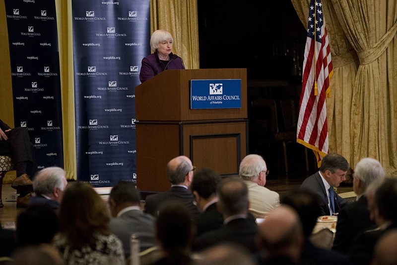 Federal Reserve Chair Janet Yellen speaks in Philadelphia, Monday, June 6, 2016. (AP Photo)