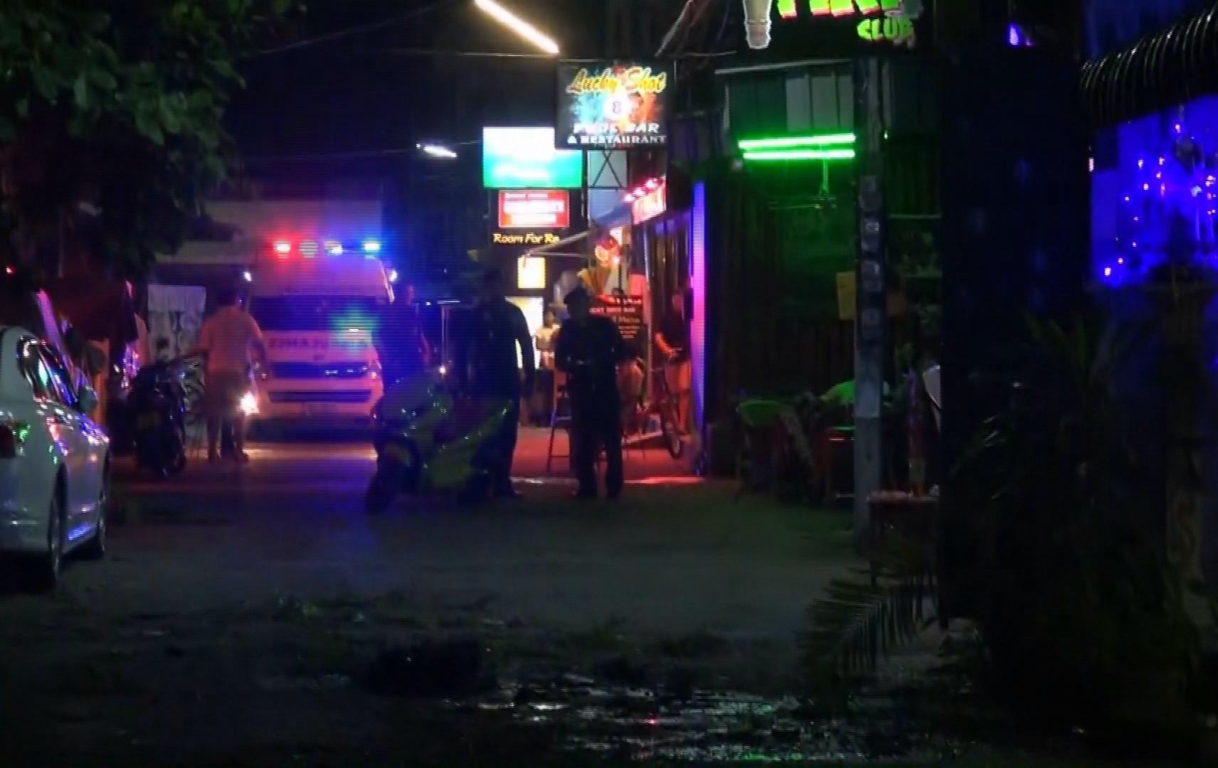 In this screen grab taken from video, emergency services at the scene of a bomb attack, in Hua Hin, Thailand, Thursday, Aug. 11, 2016. (AP Photo)