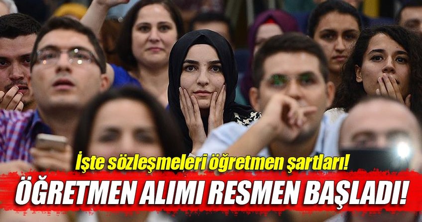 Sözleşmeli öğretmenlik için başvurular başladı