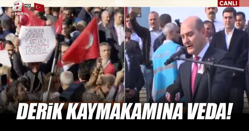 Derik Kaymakamına veda