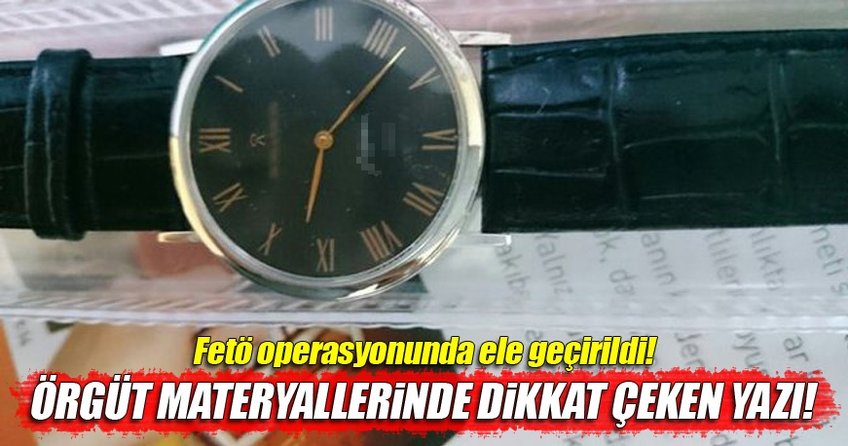 Üzerinde F. Gülen yazılı materyal ele geçirildi