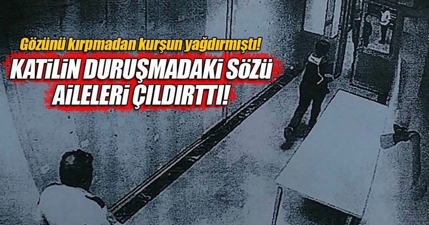 Sanık Türkmen, duruşmada dinlenen tanığa, Yalan söylüyor. Allah'tan kork, yalan söyleme diye tepki gösterdi.