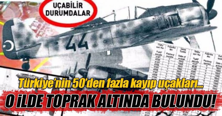 Kayseri'den gömülü savaş uçakları çıkıyor!