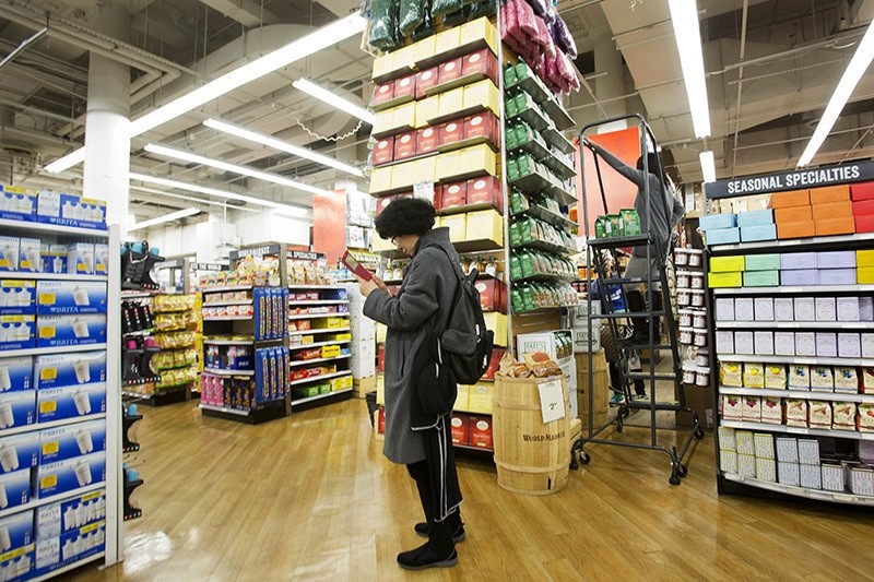 In this Tuesday, April 5, 2016, photo, a customer shops at a Bed Bath & Beyond in New York. On Tuesday, May 17, 2016, the Labor Department reports on U.S. consumer prices for April. (AP Photo)