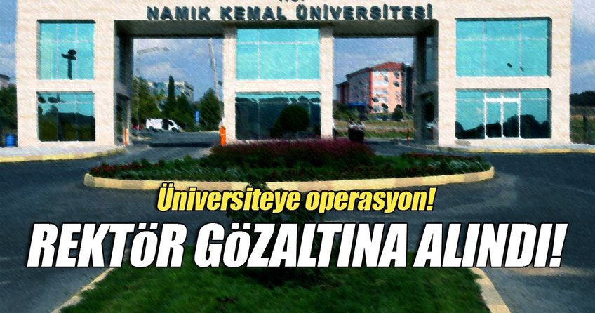 Namık Kemal Üniversitesi Rektörü Şimşek, FETÖ'den gözaltında
