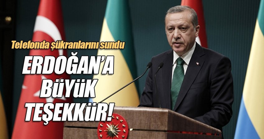 Abbas’tan Erdoğan’a büyük teşekkür