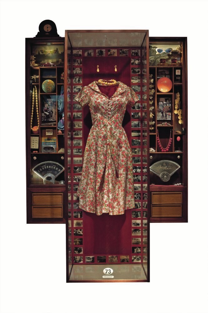 Glass cabinets at the Museum of Innocence.