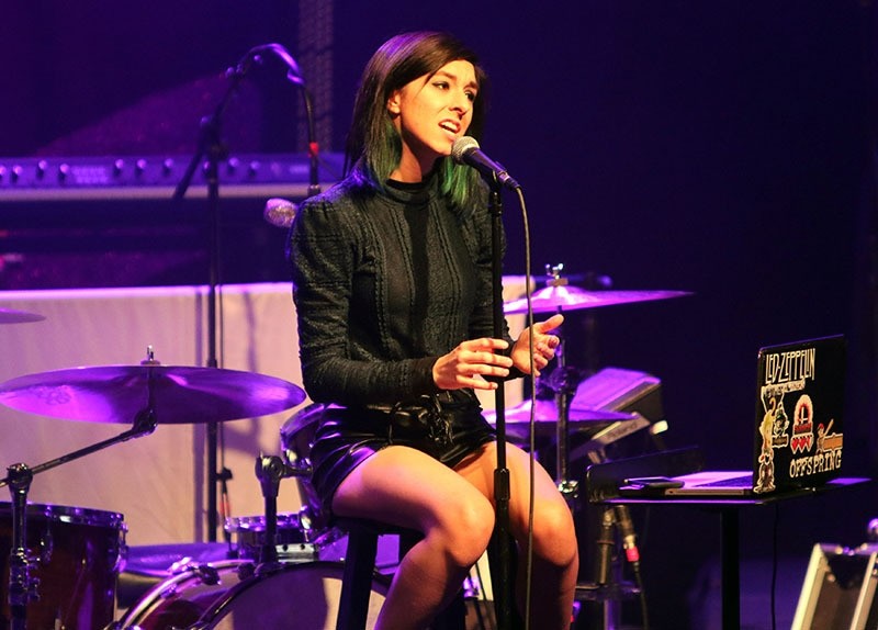 In this March 2, 2016 file photo, Christina Grimmie performs as the opener for Rachel Platten at Center Stage Theater, in Atlanta (AP)