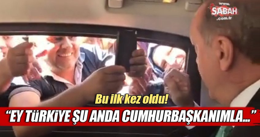 Cumhurbaşkanıyla sohbetini canlı yayınladı