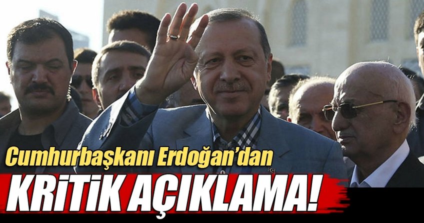 Cumhurbaşkanı Erdoğan'dan Bayram namazı çıkışı kritik açıklama