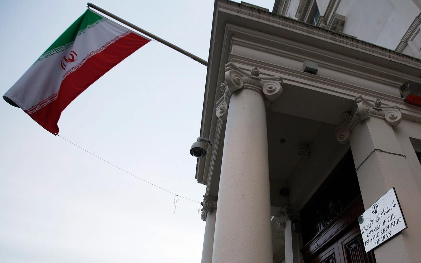  the Iranian flag flies outside the Iranian embassy in London in December 2011. (AP Photo)