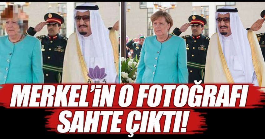 Merkel'in o fotoğrafının sahte olduğu ortaya çıktı!