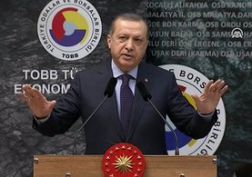 Cumhurbaşkanı Erdoğan TOBB Şurasında konuştu
