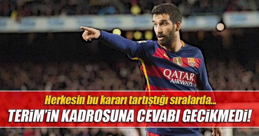 Arda Turan milli takım kadrosunu beğendi