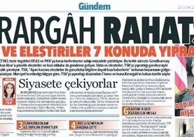 Hürriyet Gazetesi'nin 'Karargah rahatsız' manşetine soruşturma!