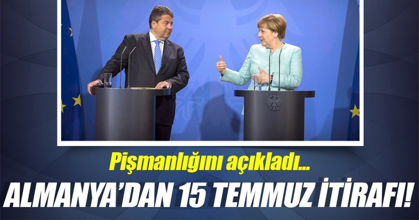 Almanya'dan 15 Temmuz itirafı