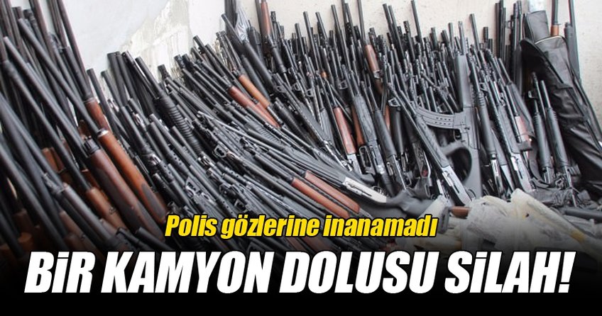 Hatay'da 1 kamyon dolusu silah yakalandı!