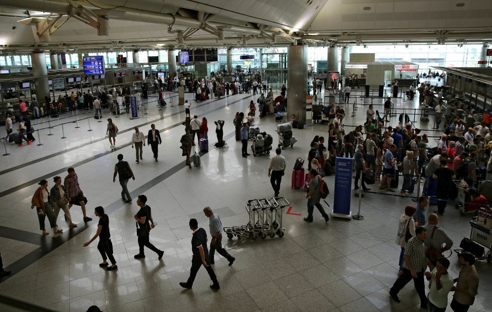 A camera image of the departure terminal at Istanbul's International Atatu00fcrk Airport on June 29, the day after the deadly terrorist attack.
