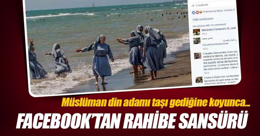 Facebook'tan Rahibe sansürü