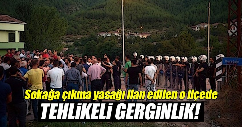 Köye yürümek isteyen gruba müdahale