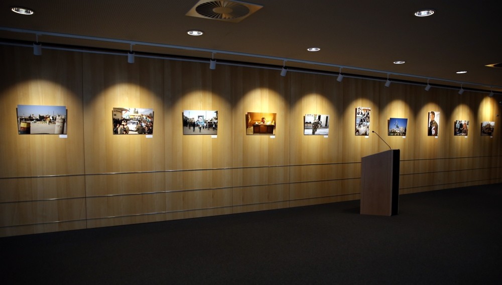 The exhibition openly displays armed militants linked to the PKK.