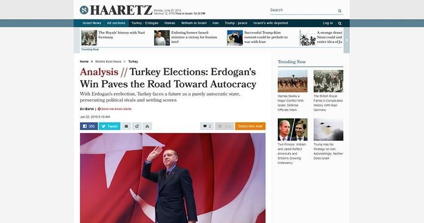 İsrail basını Erdoğan’ın seçim başarısını hazmedemedi