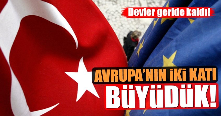 Türkiye, AB'nin 2 katından fazla büyüdü