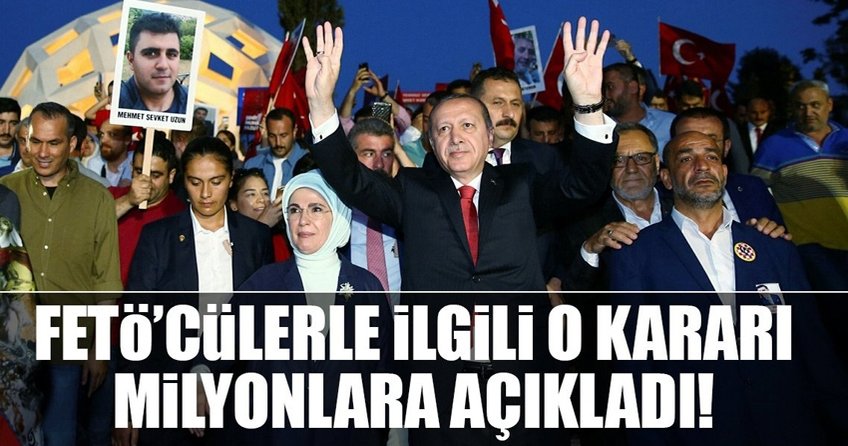 Cumhurbaşkanı Erdoğan: Tek tip elbise ile mahkemelere çıkaracağız