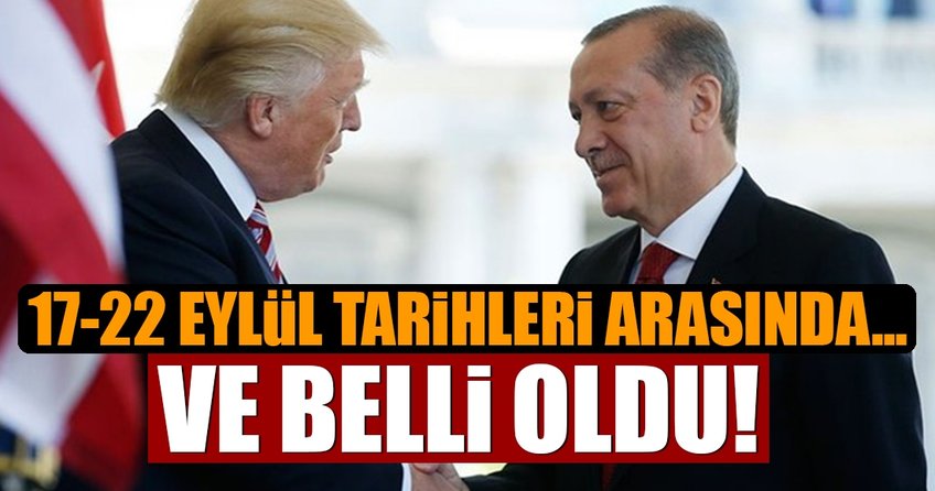 Cumhurbaşkanı Erdoğan'ın 17-22 eylül ABD programı belli oldu