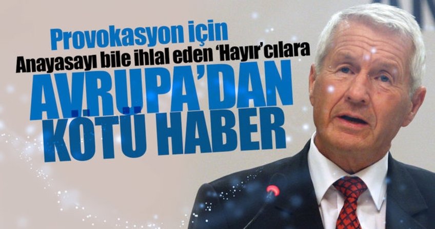 Avrupadan birilerine kötü haber: Kimse referandumu geçersiz sayamaz