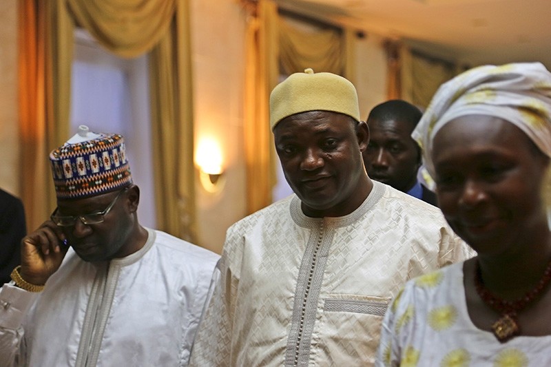 Gambia's President Adama Barrow is seen in Dakar, Senegal January 20, 2017 after a senior aide confirmed that Gambia's longtime leader Yahya Jammeh has agreed to leave power. (Reuters Photo)