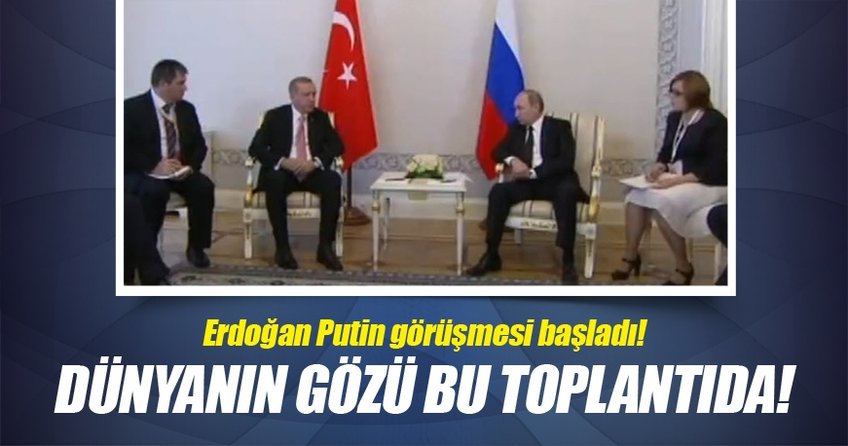 Cumhurbaşkanı Erdoğan-Putin görüşmesi