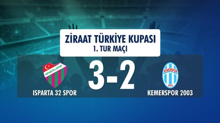 Isparta 32 Spor 3 - 2 Kemerspor 2003 (Ziraat Türkiye Kupası 1. Tur Maçı)