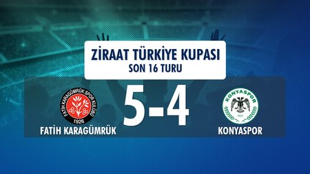 Karagümrük FK 5 - 4 Konyaspor (Ziraat Türkiye Kupası Son 16 Turu)