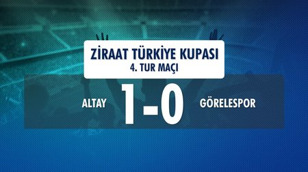 Altay 1-0 Görelespor (Ziraat Türkiye Kupası 4.Tur Maçı)