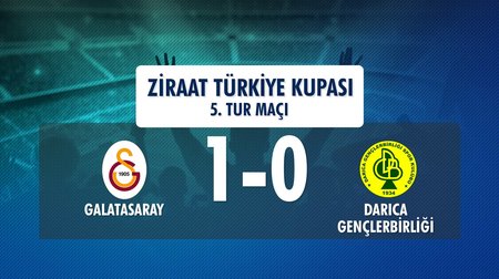 Galatasaray 1 - 0 Darıca Gençlerbirliği (Ziraat Türkiye Kupası 5. Tur Maçı)