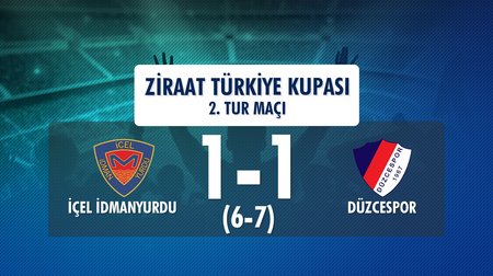 İçel İdmanyurdu 1 (6) - (7) 1 Düzcespor (Ziraat Türkiye Kupası 2. Tur Maçı)