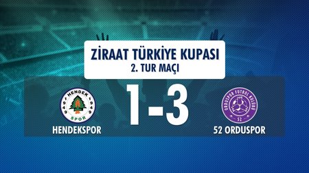 Hendekspor 1 - 3 52 Orduspor (Ziraat Türkiye Kupası 2. Tur Maçı)