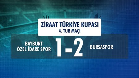 Bayburt Özel İdare Spor 1 - 2 Bursaspor (Ziraat Türkiye Kupası 4. Tur Maçı)