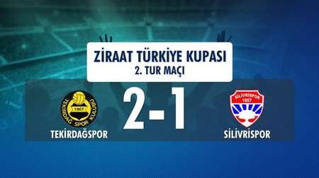 Tekirdağspor 2 - 1 Silivrispor (Ziraat Türkiye Kupası 2.Tur Maçı)
