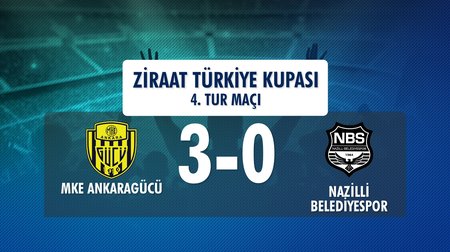 MKE Ankaragücü 3 - 0 Nazilli Belediyespor (Ziraat Türkiye Kupası 4. Maçı)