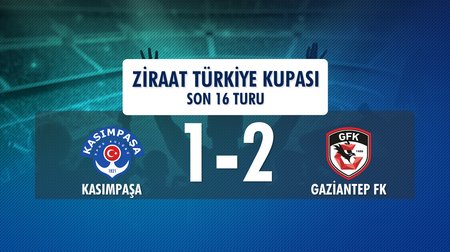 Kasımpaşa 1 - 2 Gaziantep FK (Ziraat Türkiye Kupası Son 16 Turu)