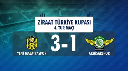 Yeni Malatyaspor 3 - 1 Akhisarspor (Ziraat Türkiye Kupası 4. Tur Maçı) 